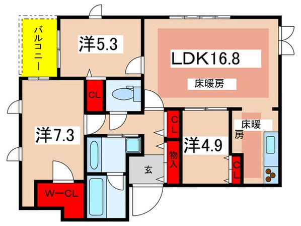 Ｒｉｎｊｕｅ　凛樹の物件間取画像